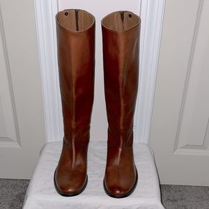 Frye Melissa Button Back Zip Wide Calf Tall Boots